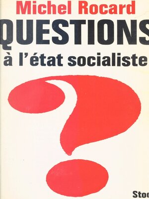 cover image of Questions à l'État socialiste